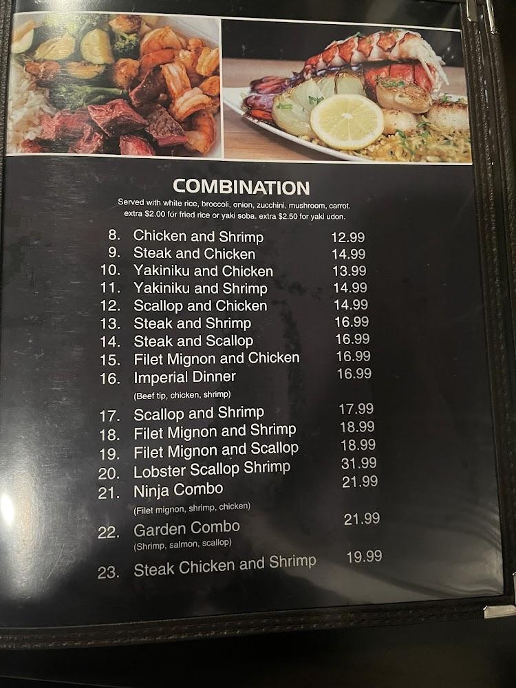 Ninja Sushi Steak House Menu image 1