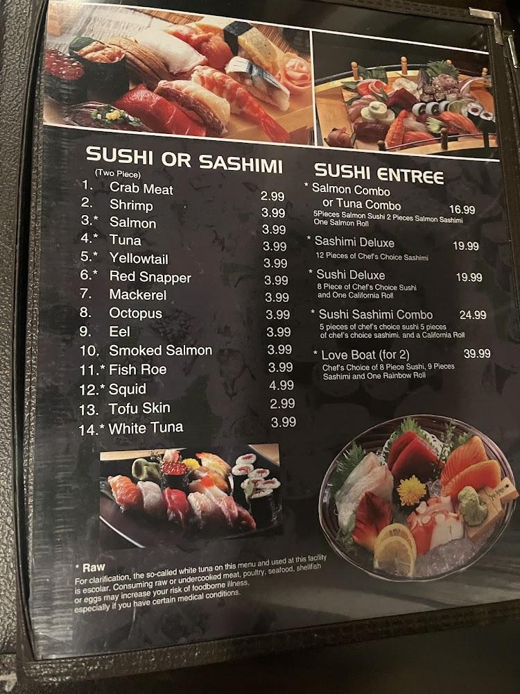 Ninja Sushi Steak House Menu image 2